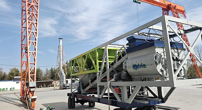 YHZS25 Mobile Concrete Batching Plant to Croatia