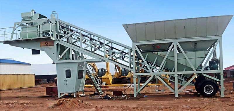 YHZS35 Mobile Concrete Batching Plant