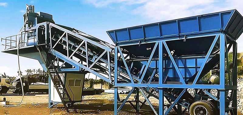 YHZS75 Mobile Concrete Batching Plant