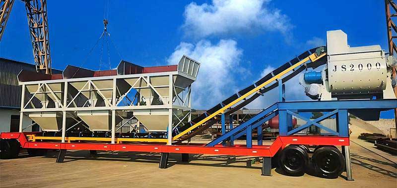 YHZS120F Mobile Concrete Batching Plant