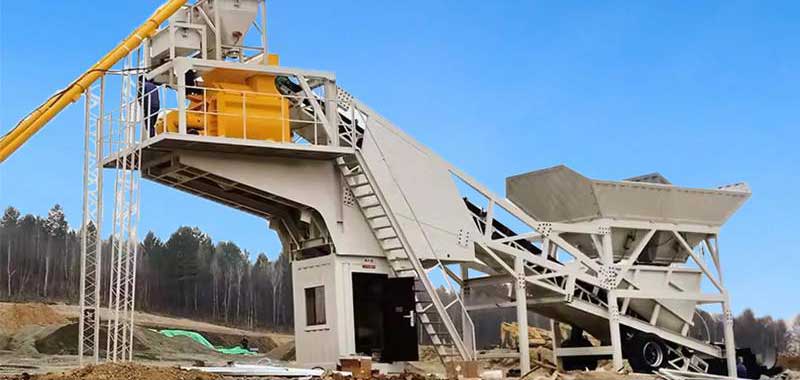 YHZS25 Mobile Concrete Batching Plant