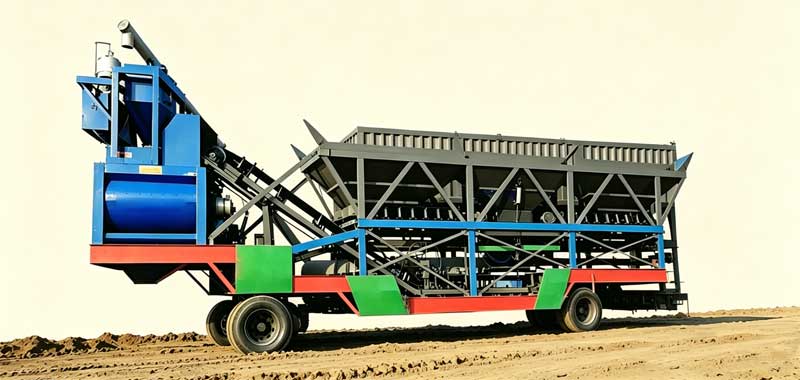 YHZS50F Mobile Concrete Batching Plant