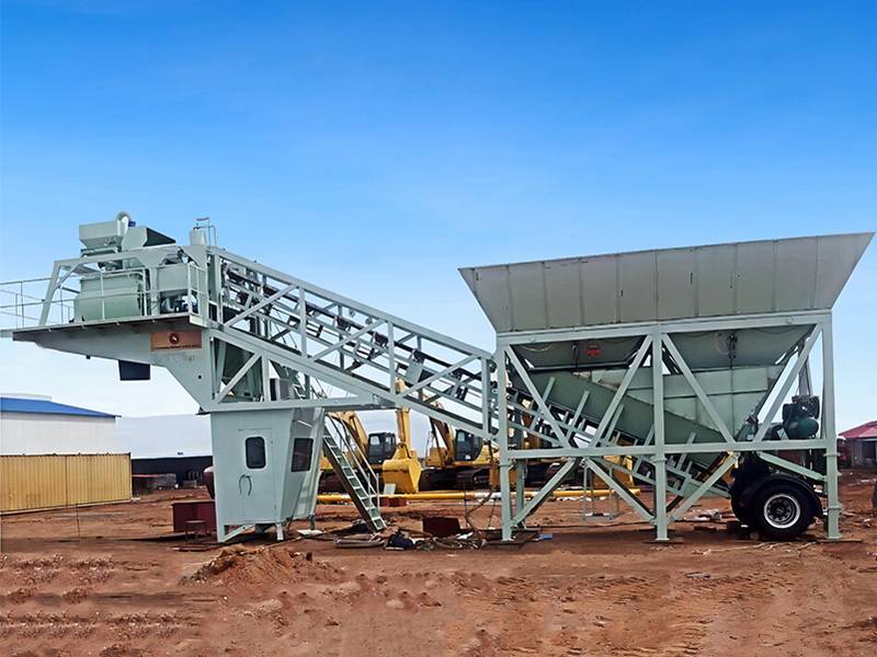 YHZS50 Mobile Concrete Batching Plant