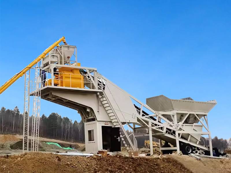 YHZS25 Mobile Concrete Batching Plant