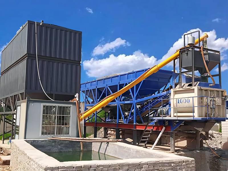 YHZS50F Mobile Concrete Batching Plant