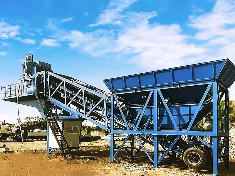 YHZS25 Mobile Concrete Batching Plant