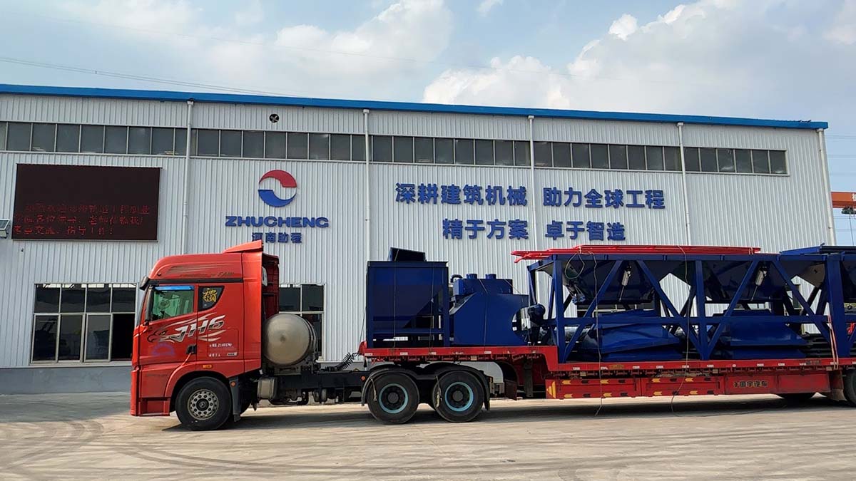 HZS90 Concrete Batching Plant to Tajikistan